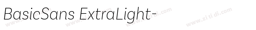 BasicSans ExtraLight字体转换 BasicSans ExtraLight字体转换